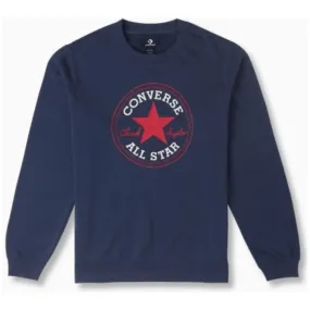 Converse Youth Unisex Obsidian Fleece Chuck Patch Sweater - Navy