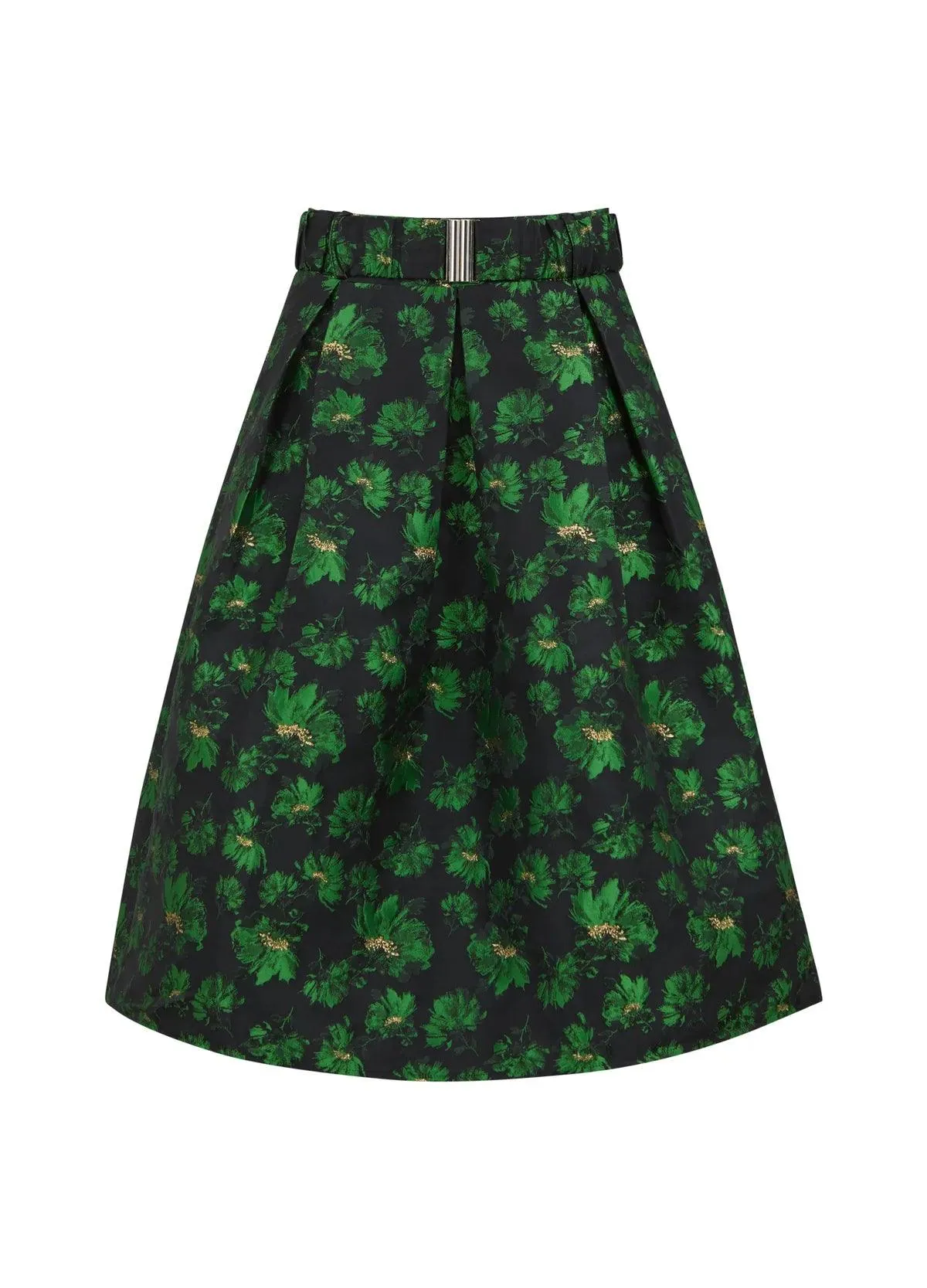 Coster Jacquard Skirt with Belt