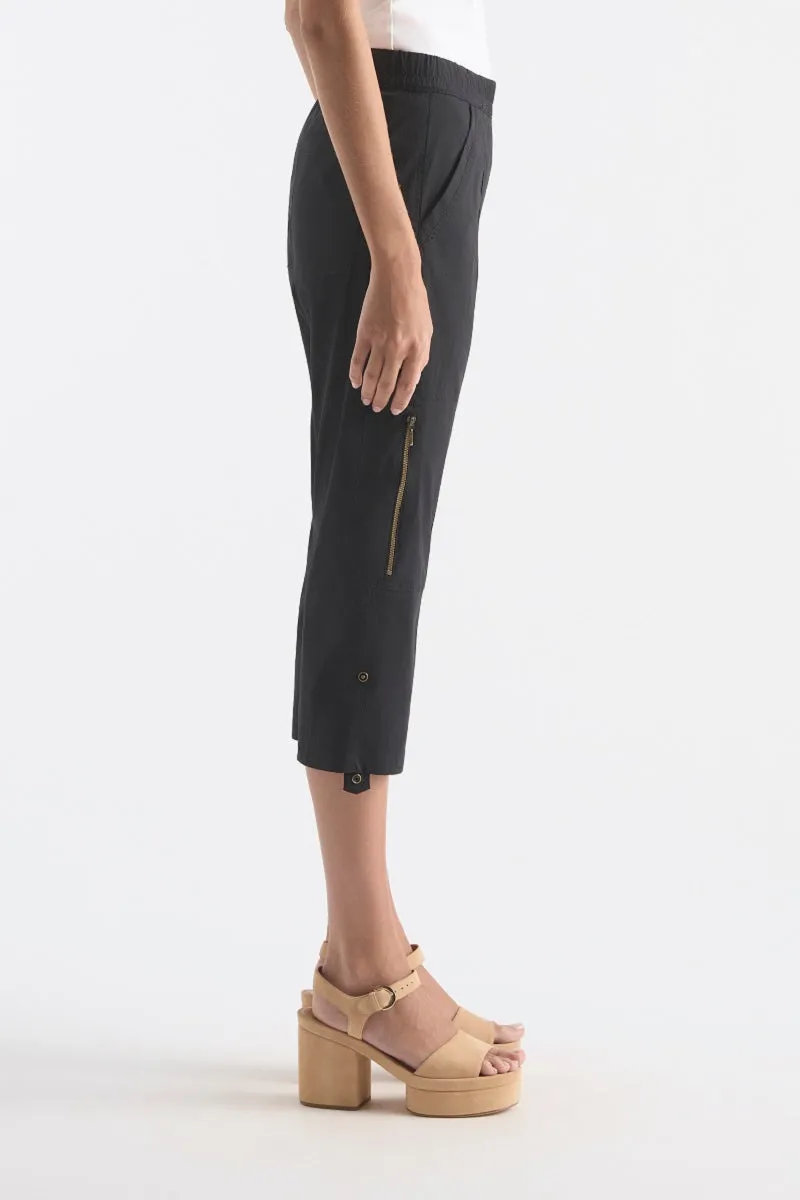 Cropped Zip Cargo in Oat F65 1386 by Mela Purdie