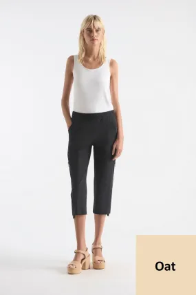 Cropped Zip Cargo in Oat F65 1386 by Mela Purdie