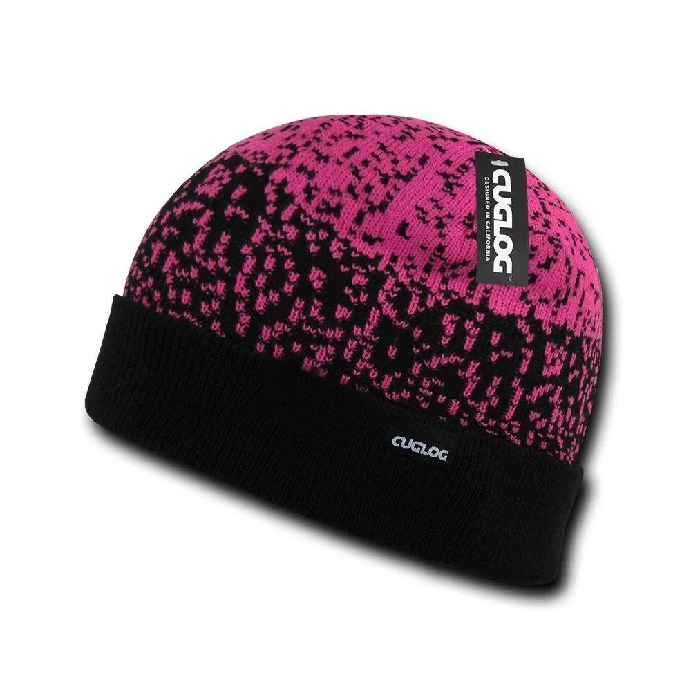 Cuglog Fuji Cuffed 3 Tone Digital Gradient Beanies Winter Caps Hats Ski