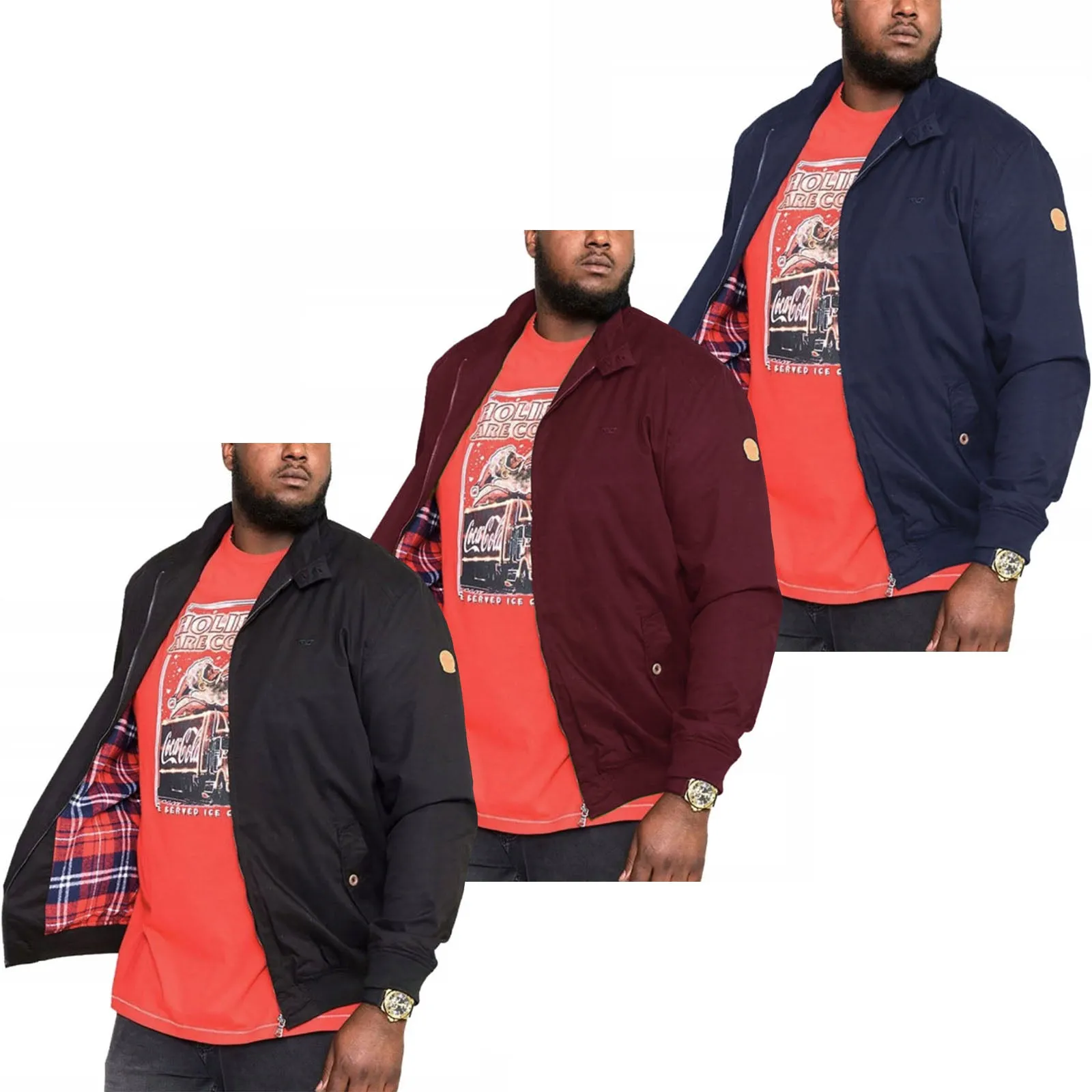 D555 Mens Windsor Big & Tall Cotton Harrington Jacket