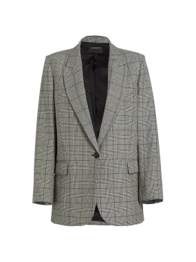 Diane Blazer - Black Ivory Plaid