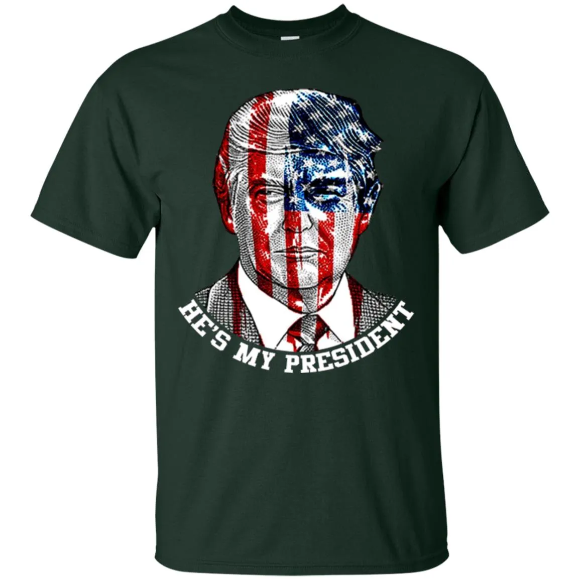 Donald Trump American Flag T-shirt Men Cotton T-Shirt