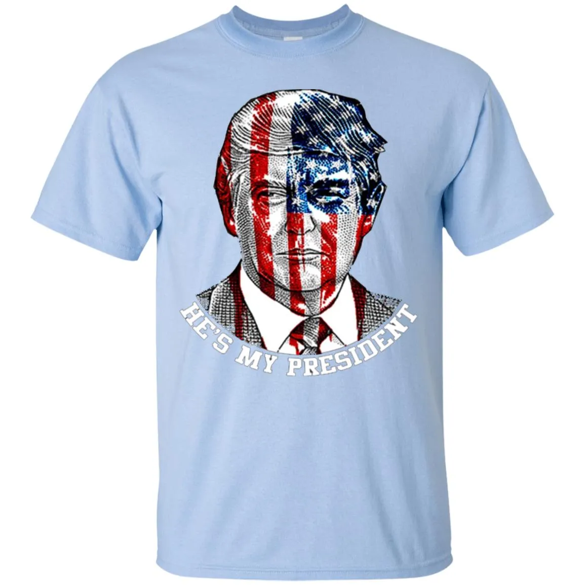 Donald Trump American Flag T-shirt Men Cotton T-Shirt