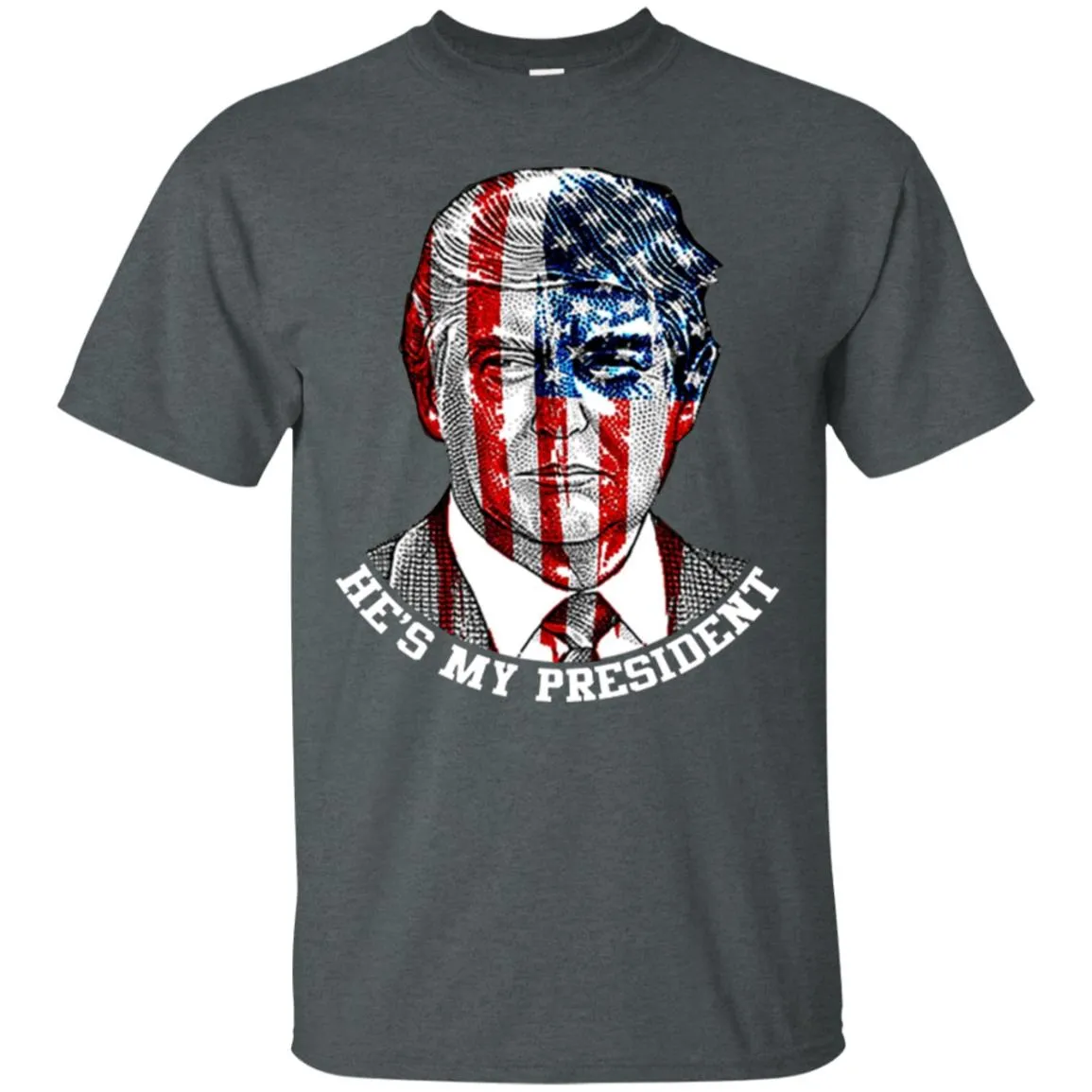 Donald Trump American Flag T-shirt Men Cotton T-Shirt