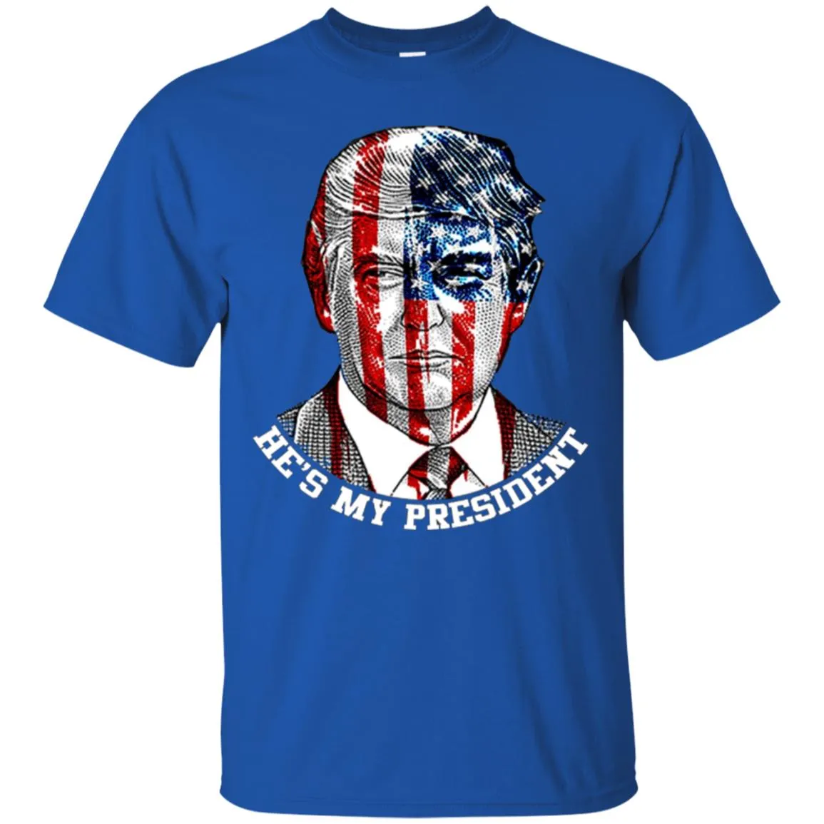 Donald Trump American Flag T-shirt Men Cotton T-Shirt