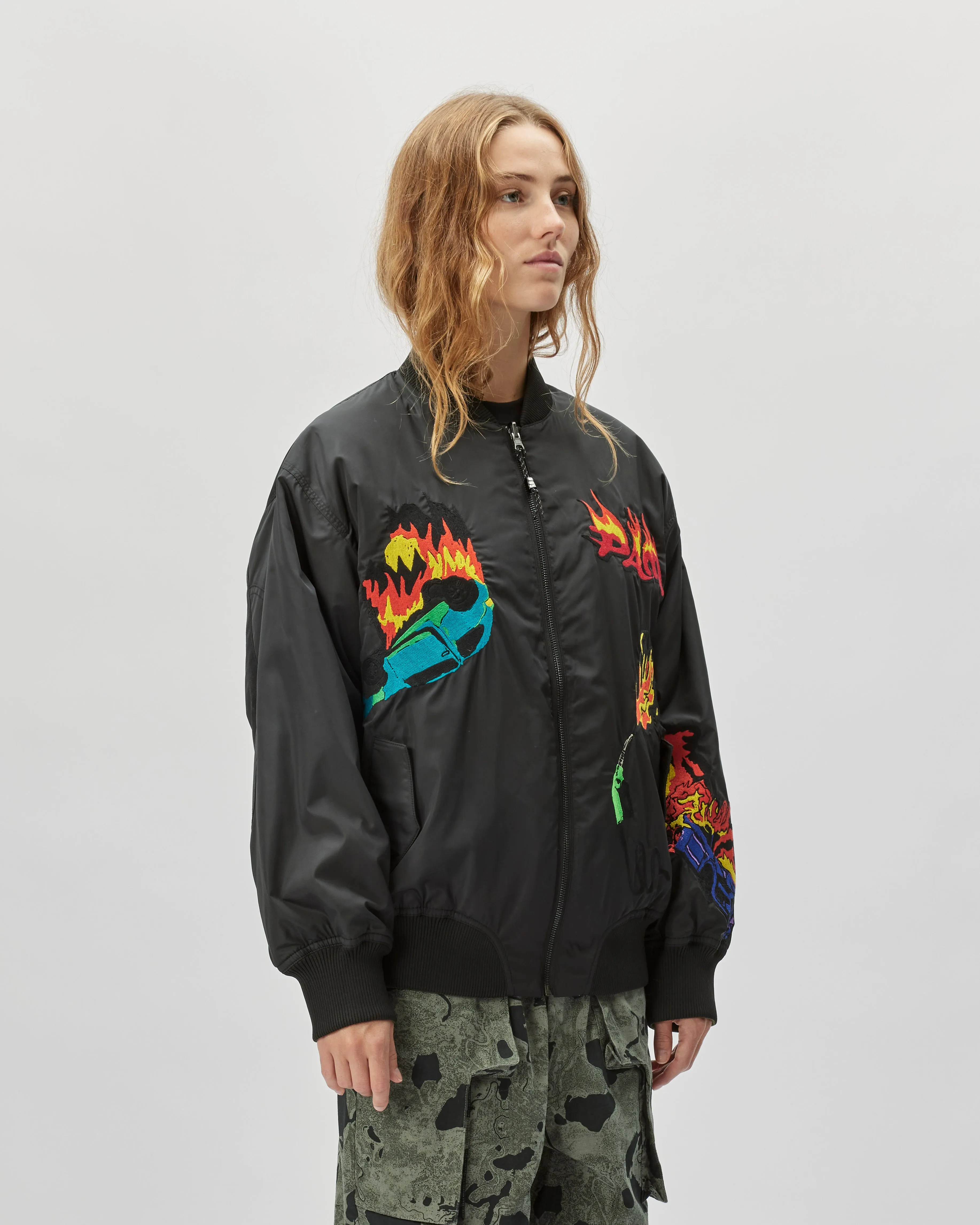 Engulfed Reversible Bomber Jacket