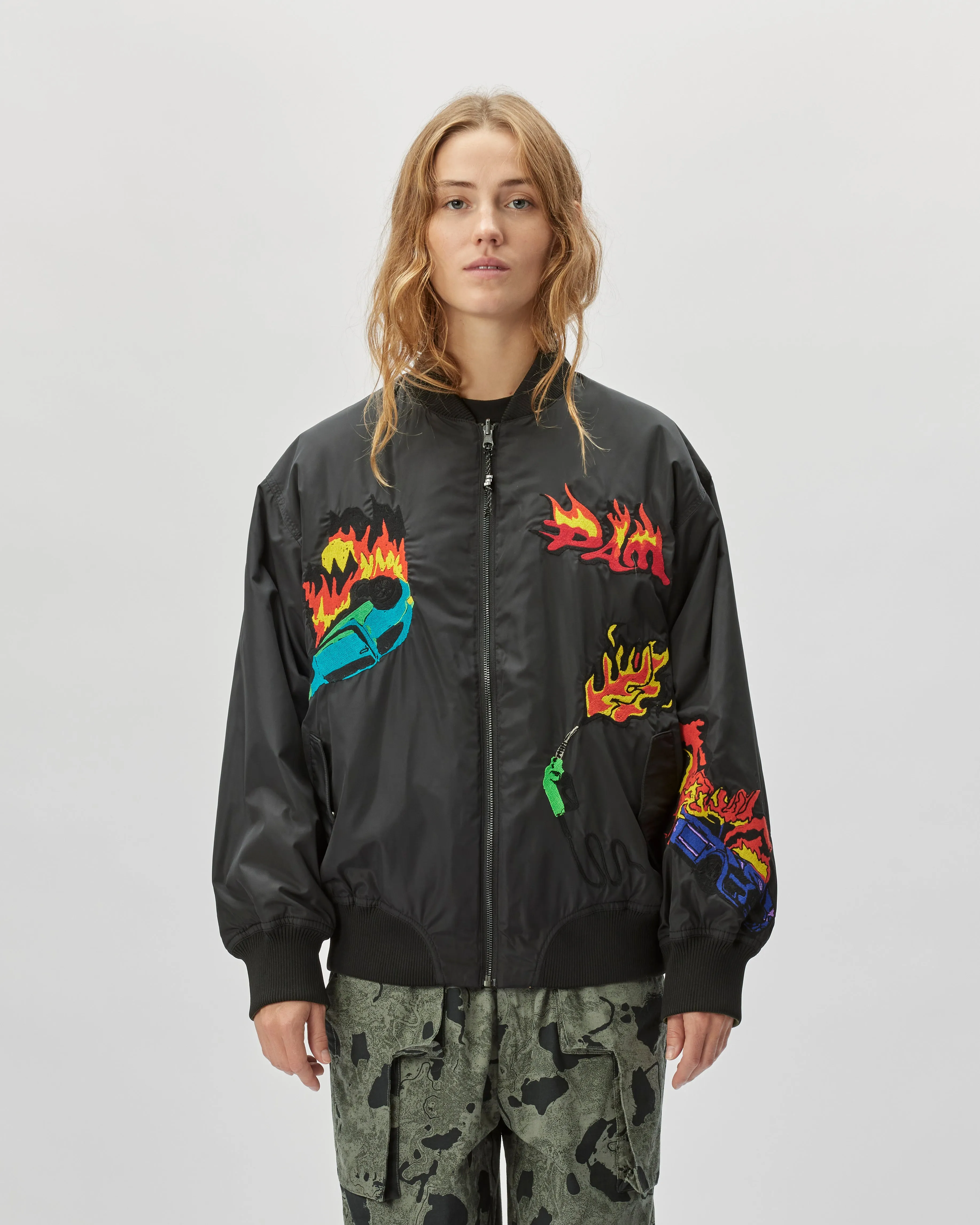 Engulfed Reversible Bomber Jacket