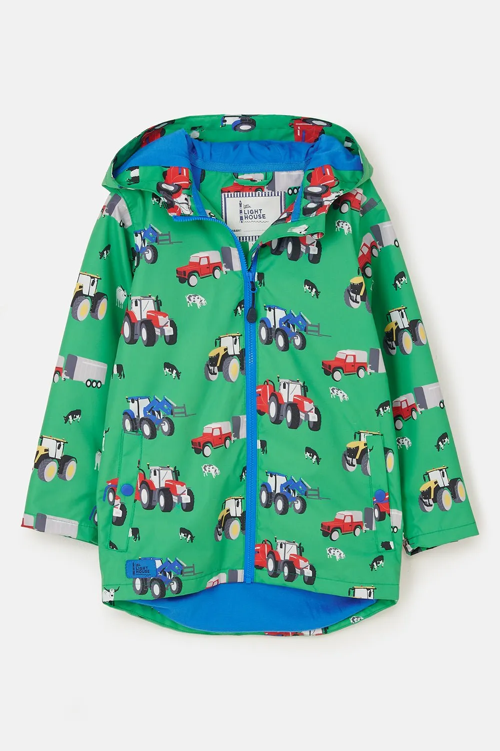 Ethan Jacket - Peagreen Tractor Print