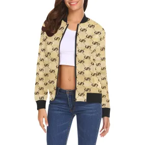 EXCELLENCE NILE All Over Print Bomber Jacket for Women