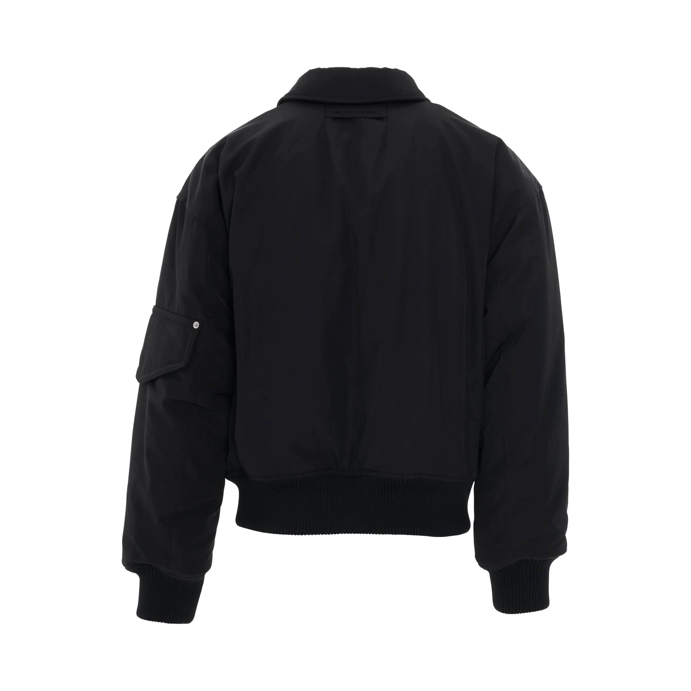 Flight Bomber Jacket in Black