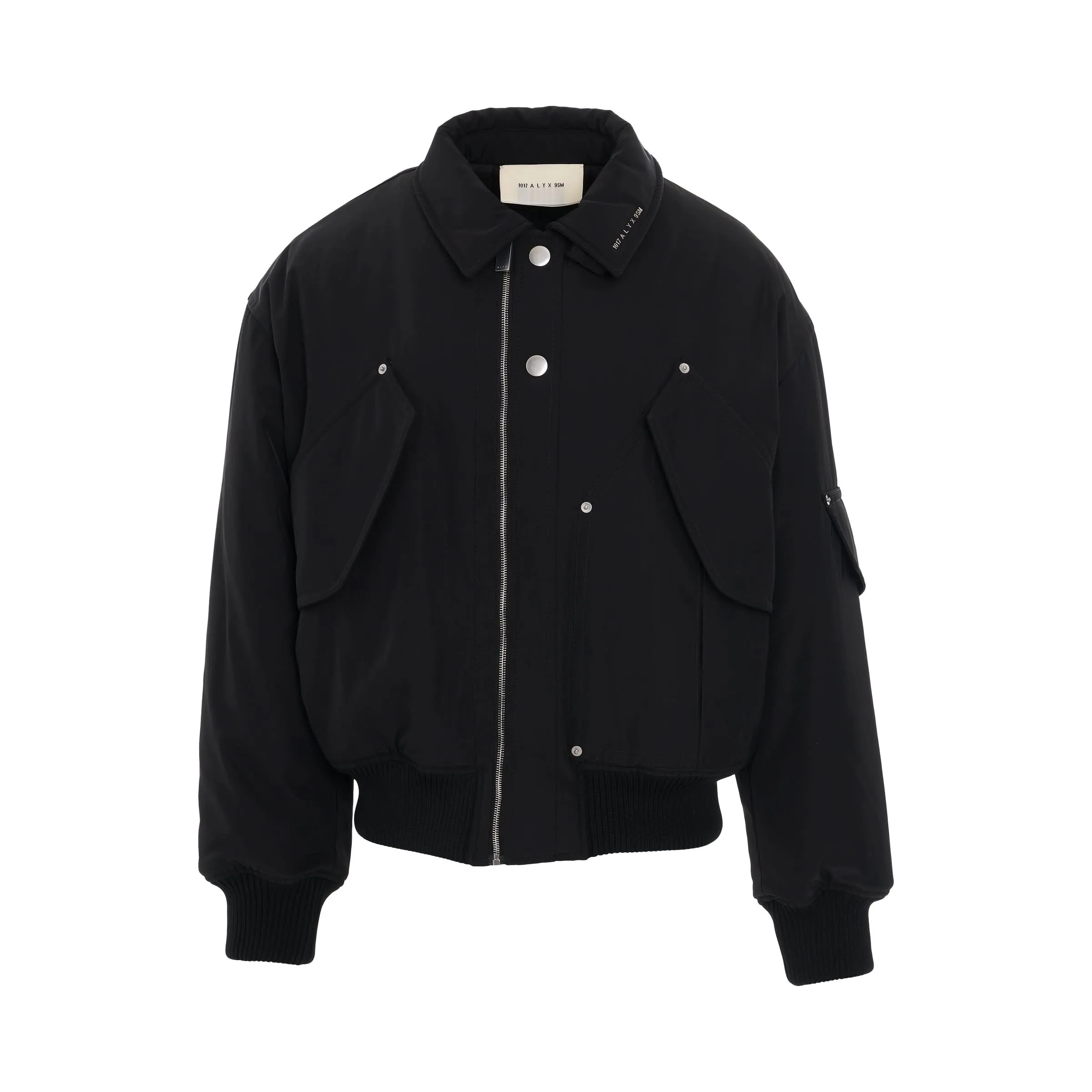 Flight Bomber Jacket in Black