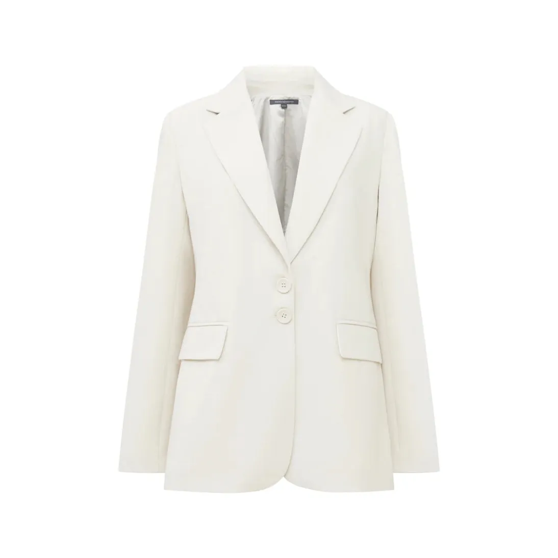 French Connection Everly Suiting Blazer Oyster Gray 75WAC