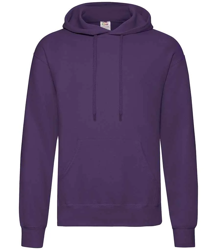 Fruit of the Loom Classic Hooded Sweatshirt - Blue, Purple