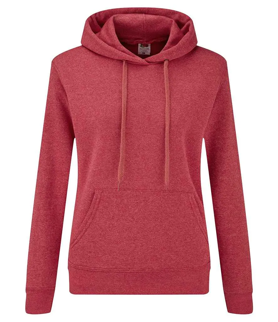 Fruit of the Loom Classic Hooded Sweatshirt (Ladies) - Dark Colours