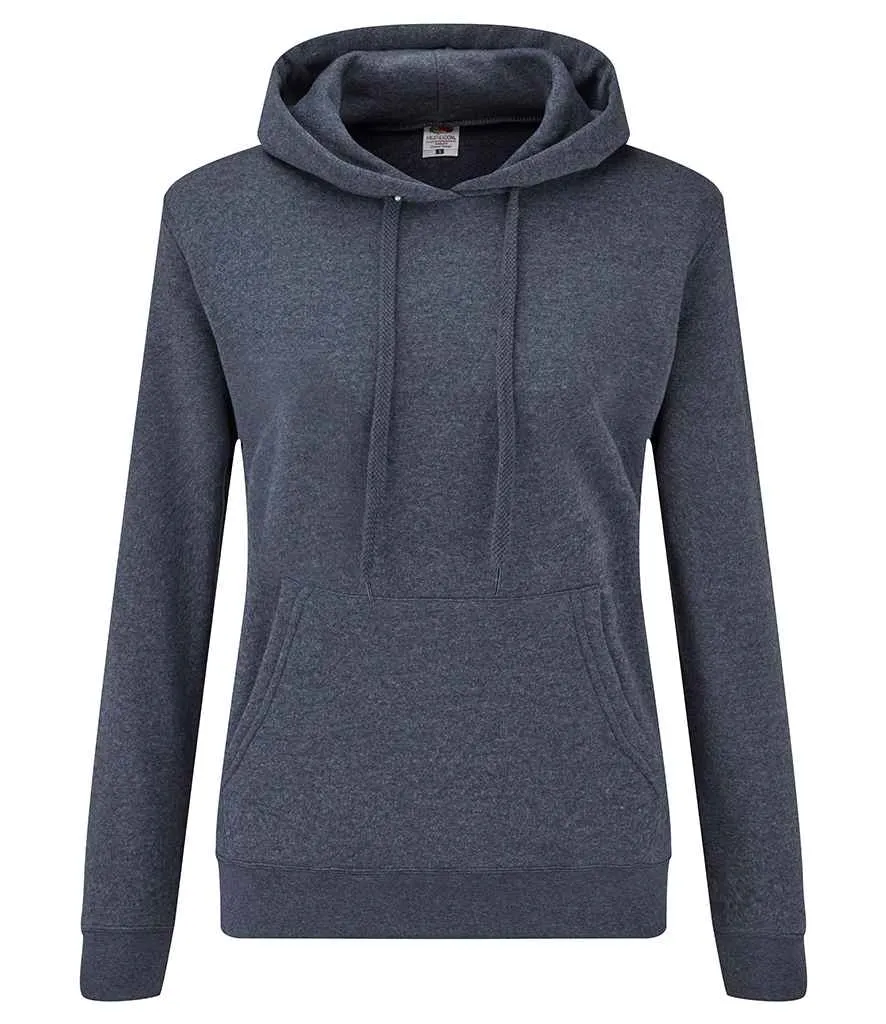 Fruit of the Loom Classic Hooded Sweatshirt (Ladies) - Dark Colours