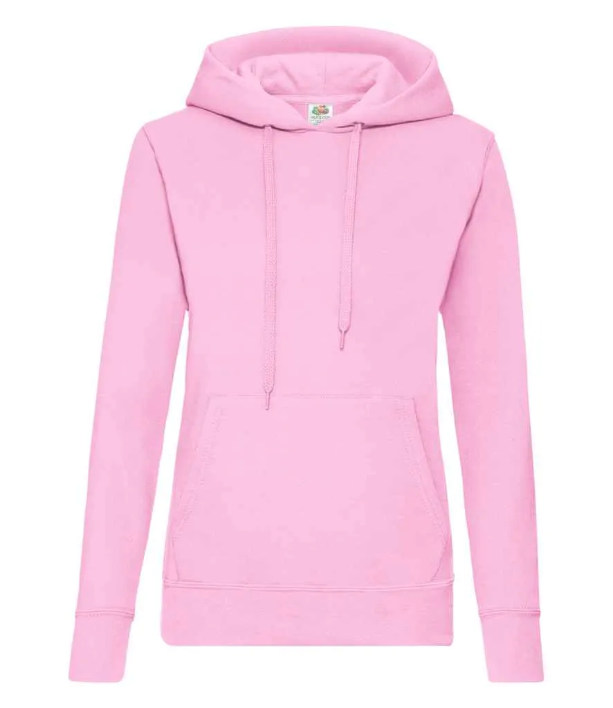 Fruit of the Loom Classic Hooded Sweatshirt (Ladies) - Dark Colours