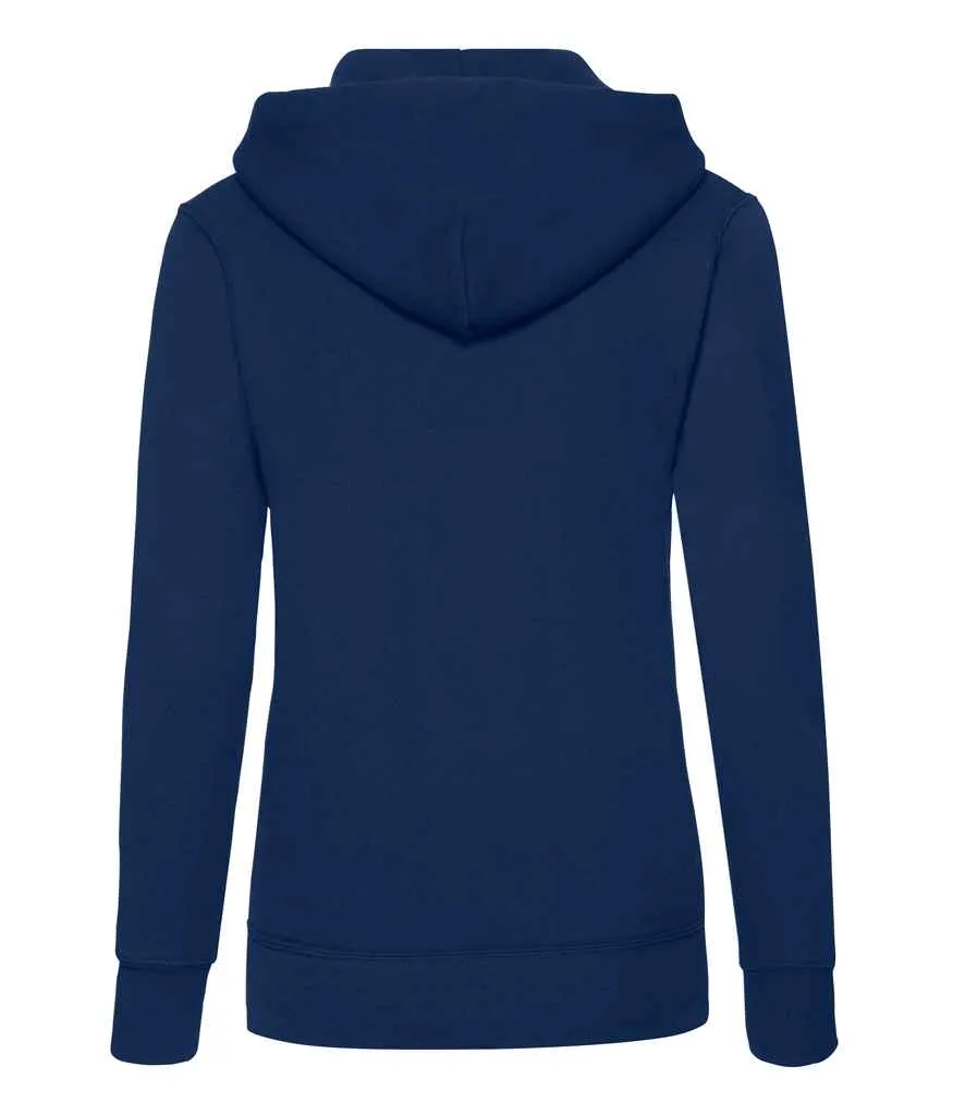 Fruit of the Loom Classic Hooded Sweatshirt (Ladies) - Dark Colours