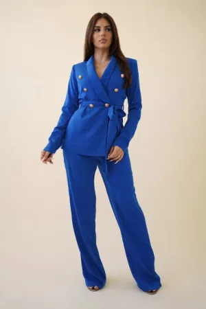 Gabriella Blazer set, Royal blue