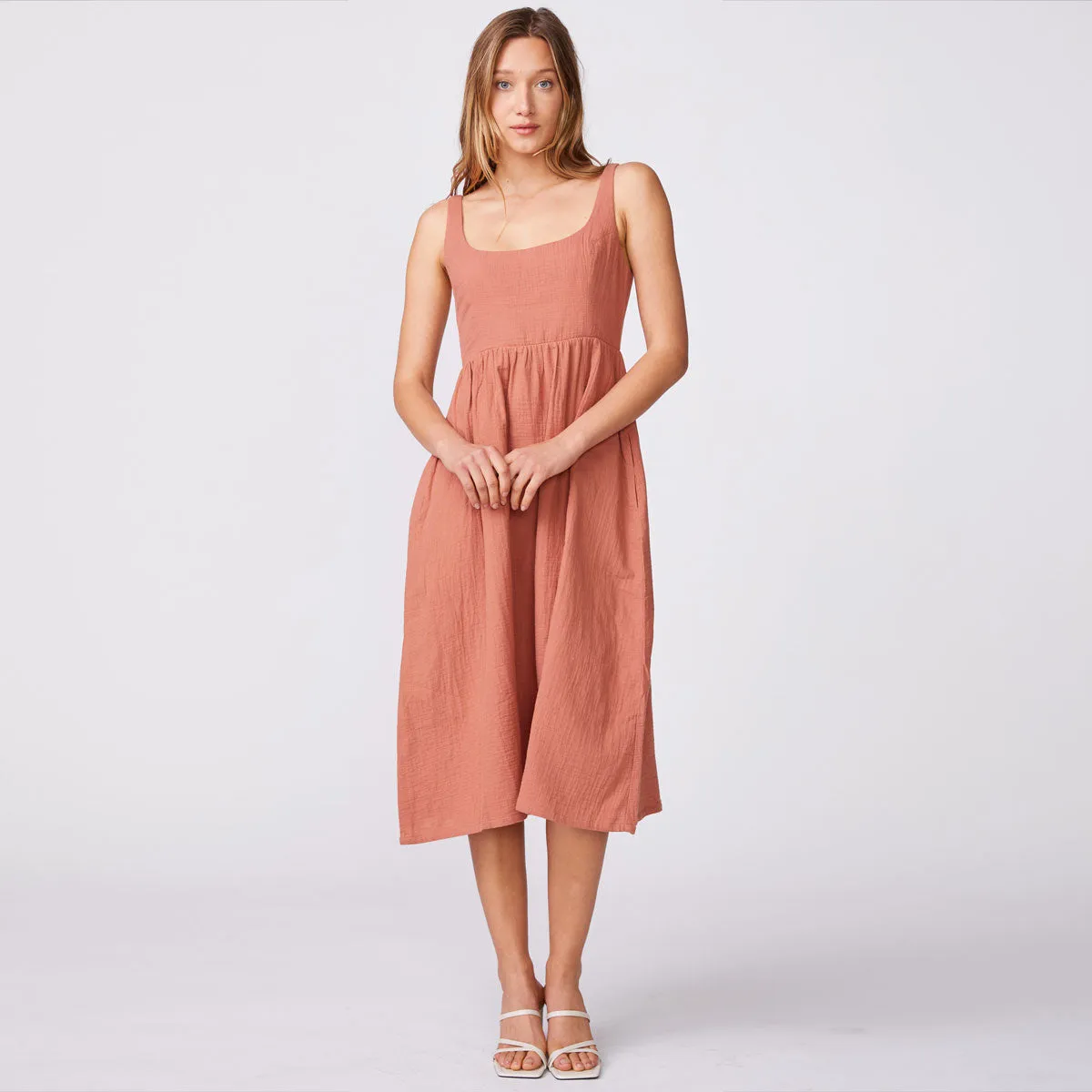 Gauze Sleeveless Maxi Dress