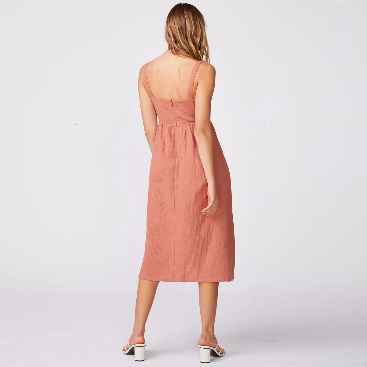 Gauze Sleeveless Maxi Dress