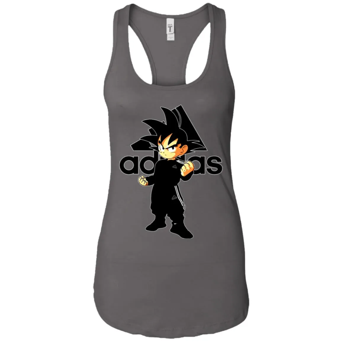 Goku Adidas Black T-shirt Women Tank Top