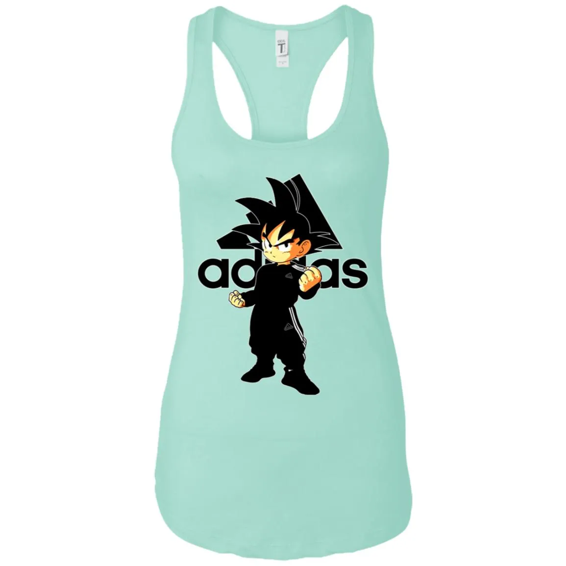 Goku Adidas Black T-shirt Women Tank Top