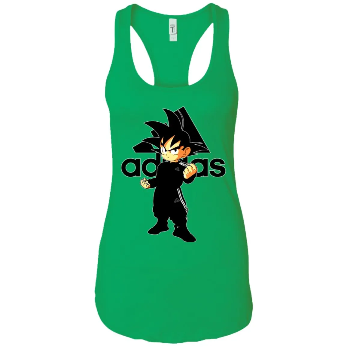 Goku Adidas Black T-shirt Women Tank Top