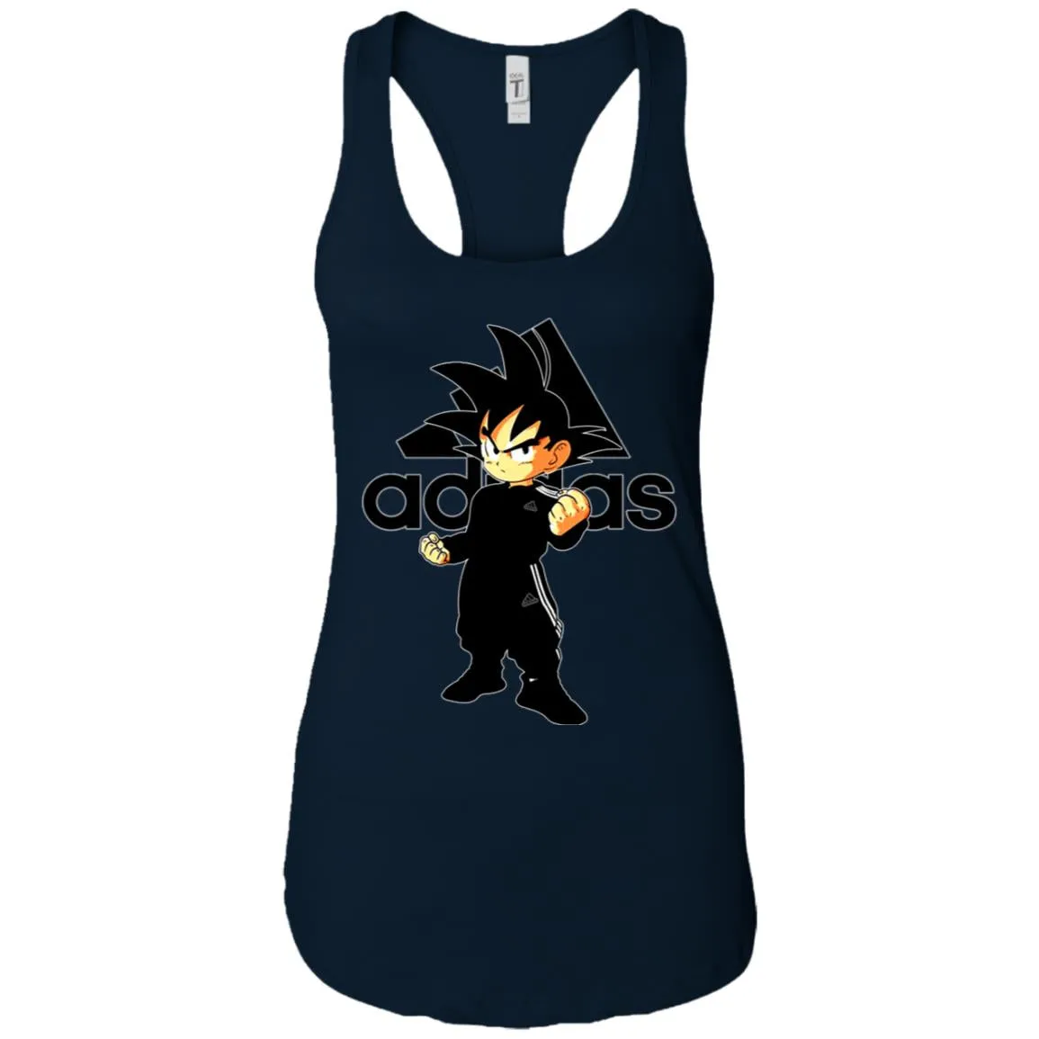 Goku Adidas Black T-shirt Women Tank Top