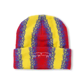 Gradient Drip Cuff Beanie, Yellow / Blue