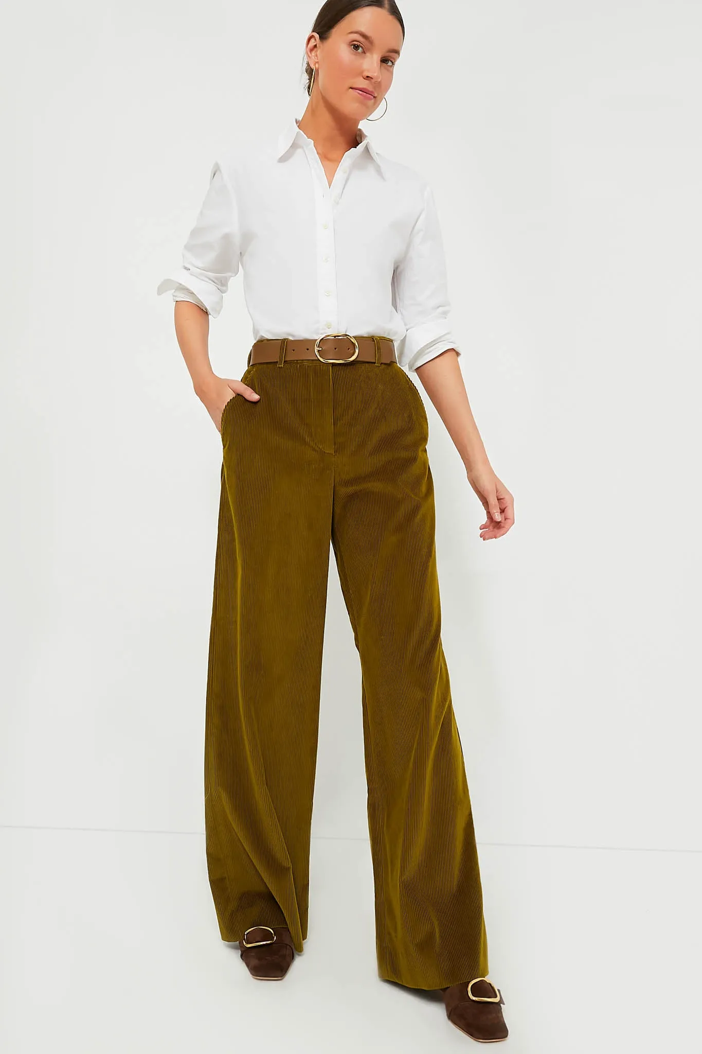 Green Tania Trousers