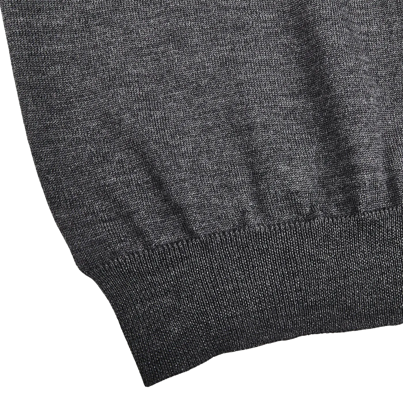 Grey Extra Fine Merino Roll Neck