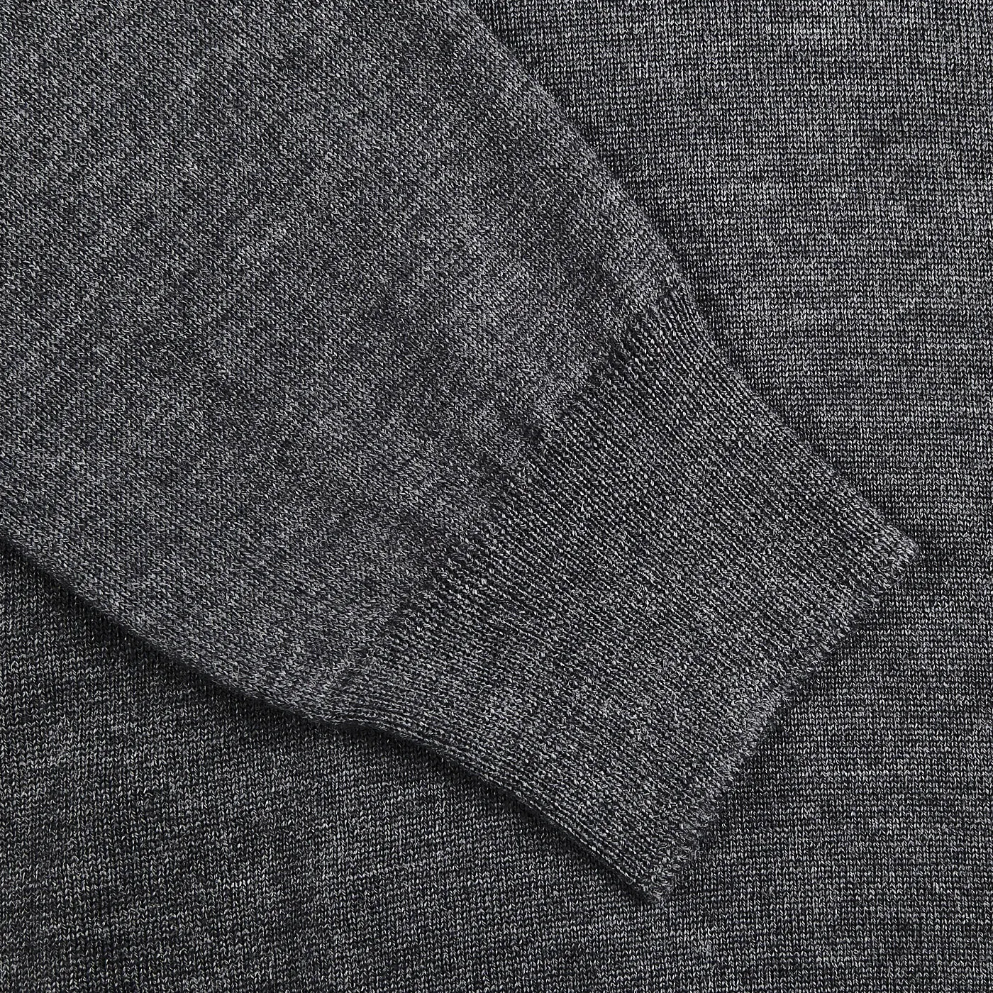 Grey Extra Fine Merino Roll Neck