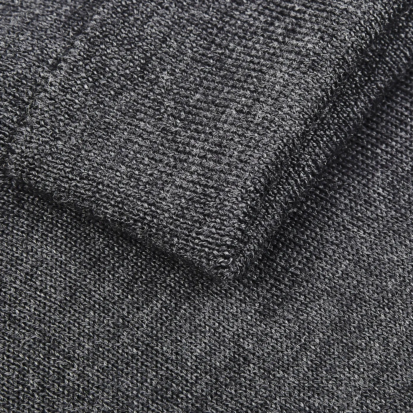 Grey Extra Fine Merino Roll Neck