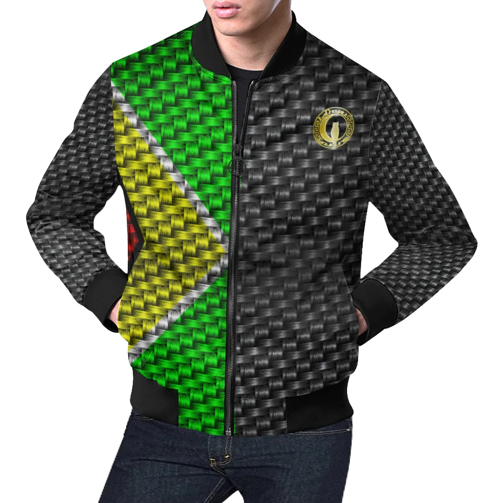 GUYANA All Over Print Bomber Jacket