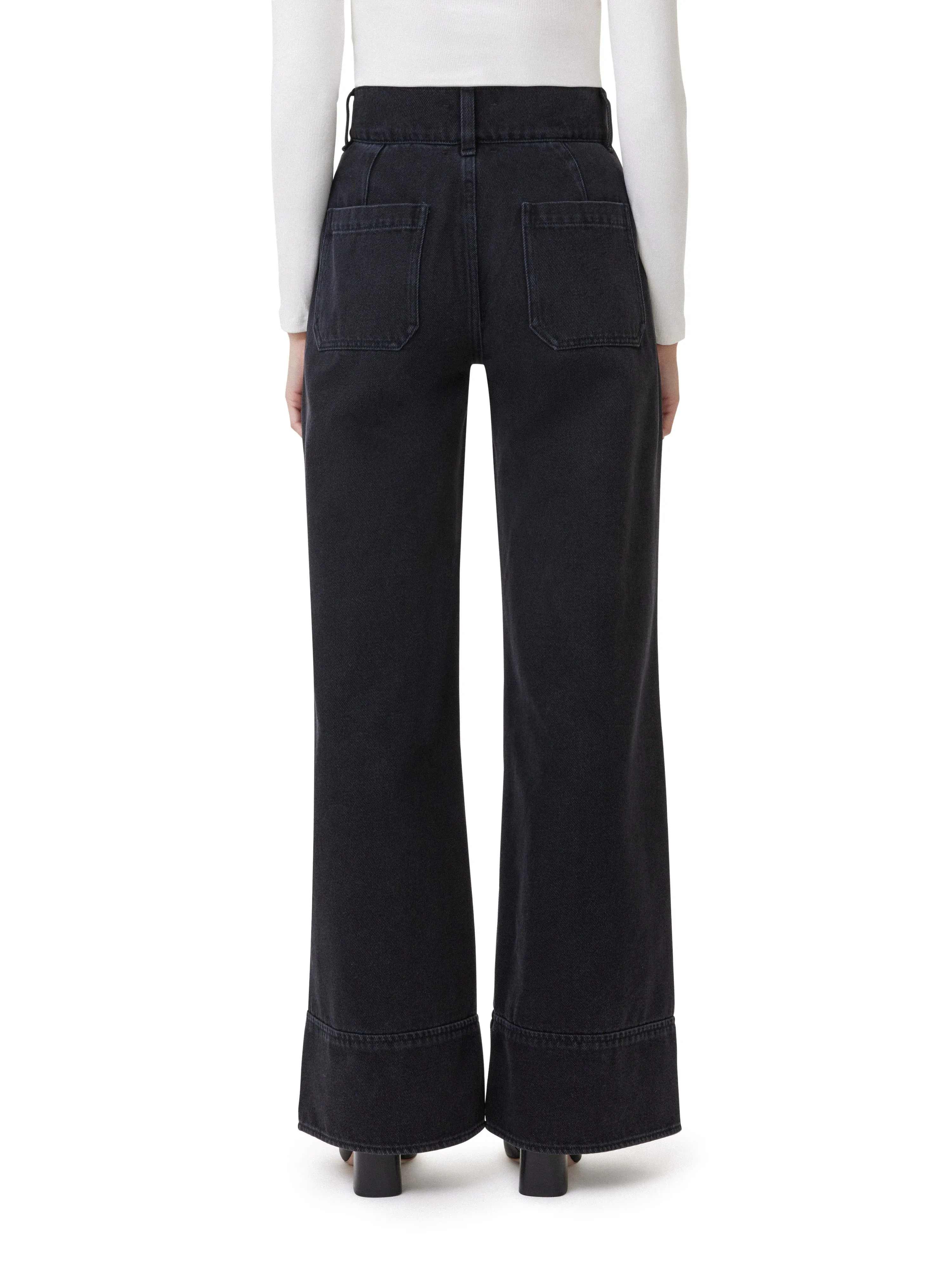 High Rise Pleated Palazzo Pants