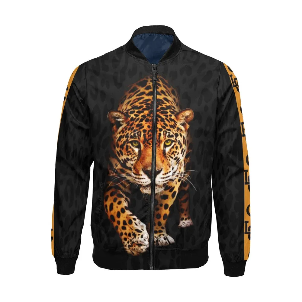 JAGUARD LCC All Over Print Bomber Jacket for Men