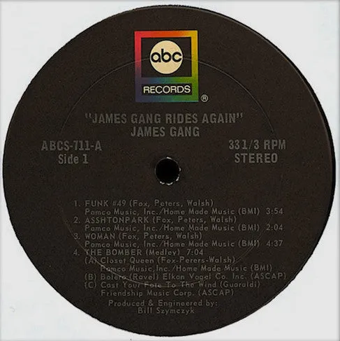 James Gang - James Gang Rides Again (LP, Album, Gat) (VG)