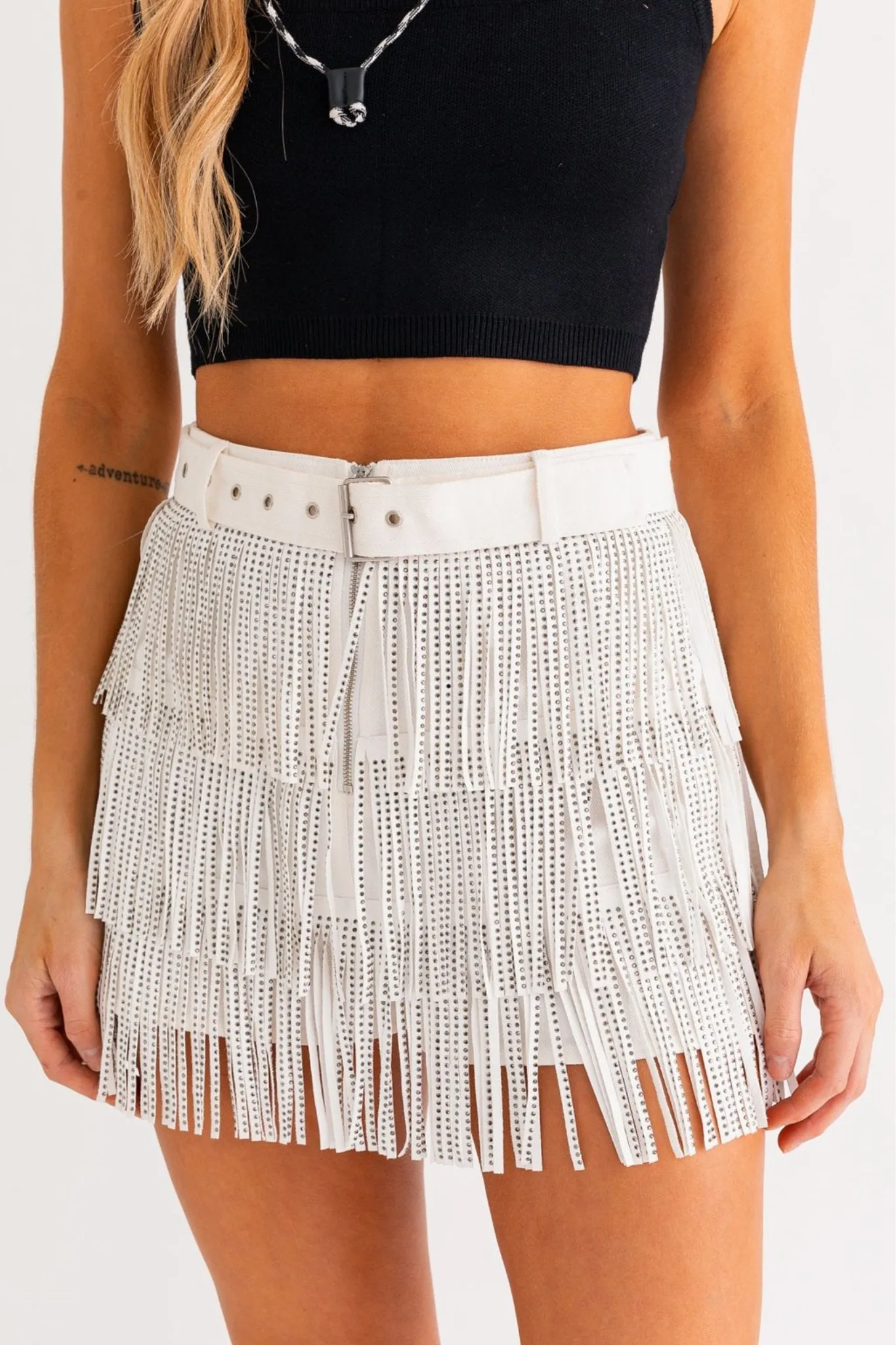 Joan Fringe skirt