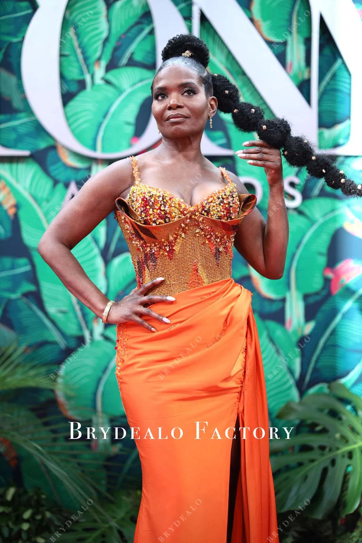 La Chanze Tangerine Mermaid Dress 2023 Tony Awards