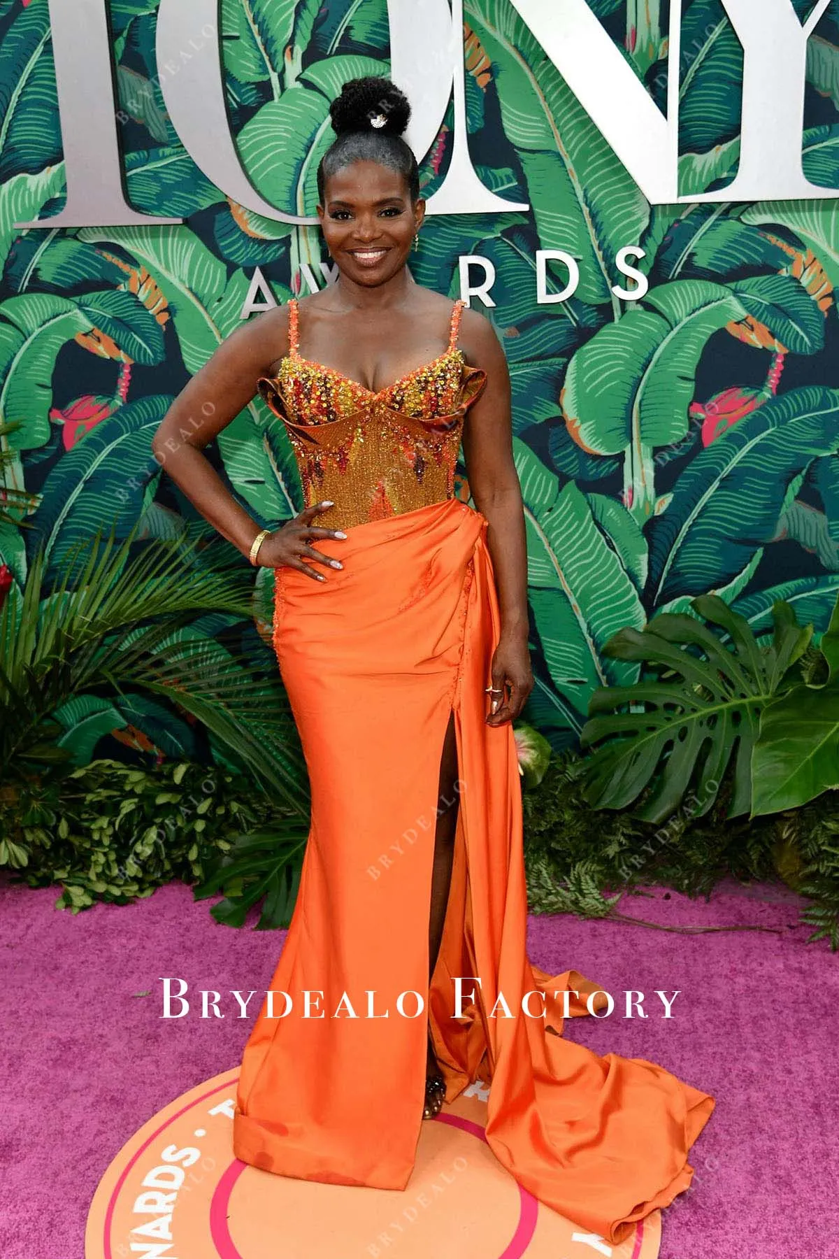 La Chanze Tangerine Mermaid Dress 2023 Tony Awards