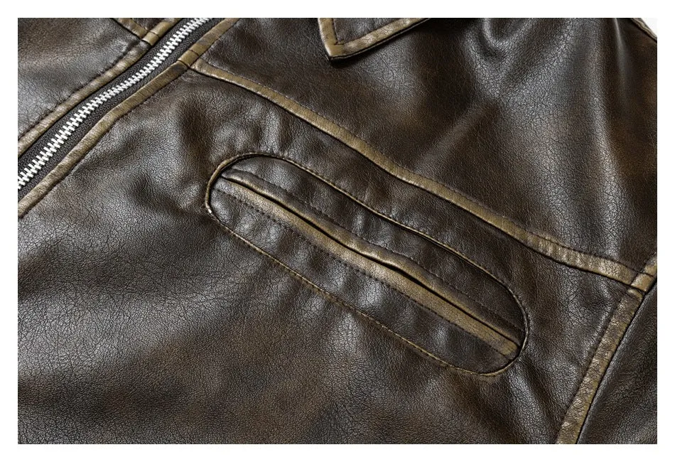 Leather Legacy | Classic Brown Bomber Jacket