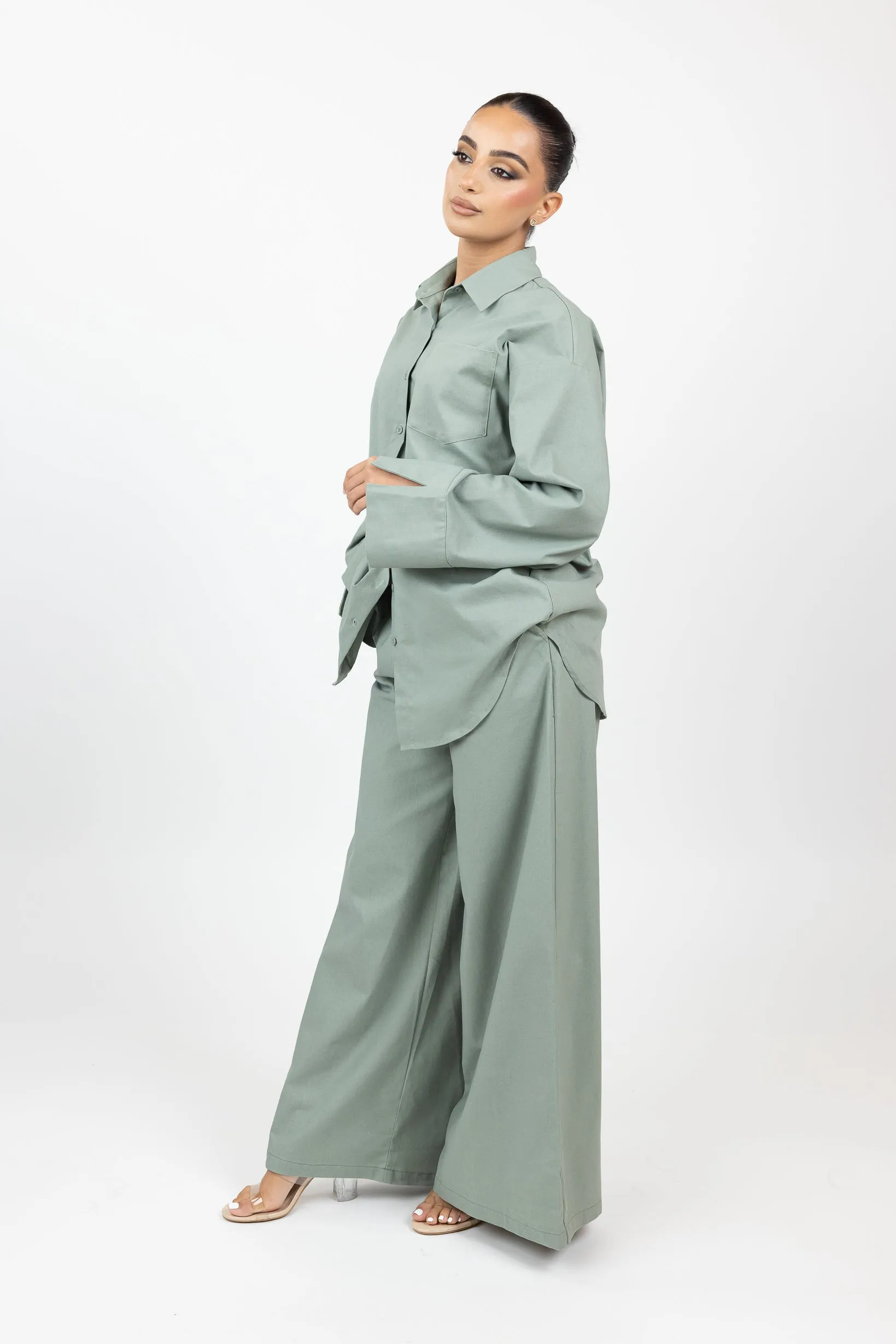 Linen Breeze Pants & Shirt Set