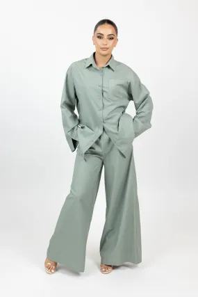 Linen Breeze Pants & Shirt Set