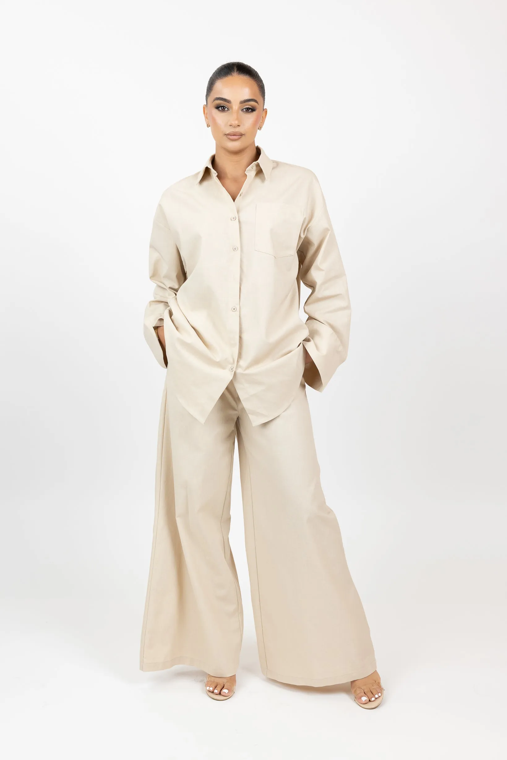 Linen Breeze Pants & Shirt Set