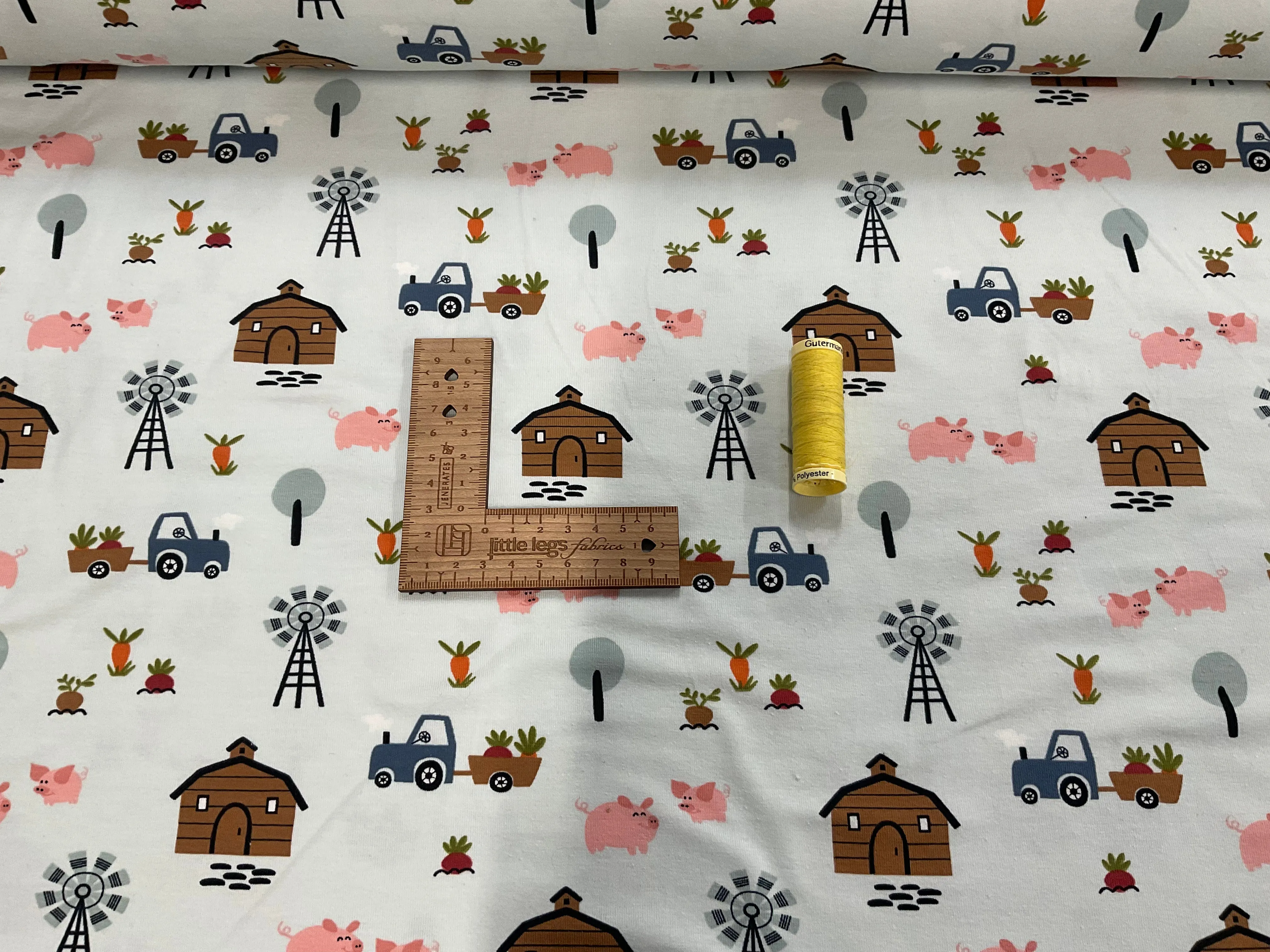 Little Farm Cotton Jersey Fabric