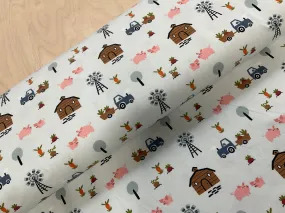 Little Farm Cotton Jersey Fabric