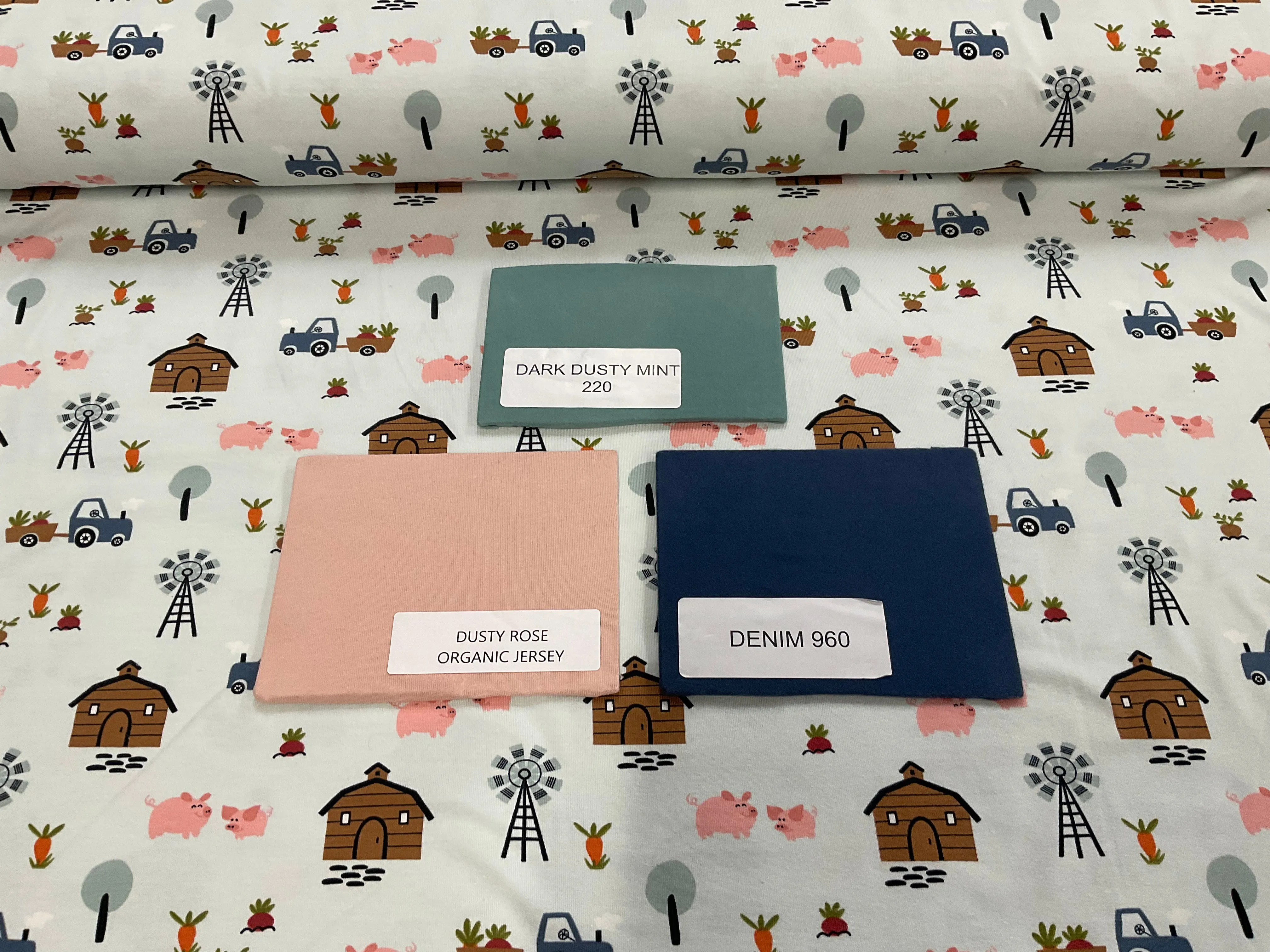 Little Farm Cotton Jersey Fabric