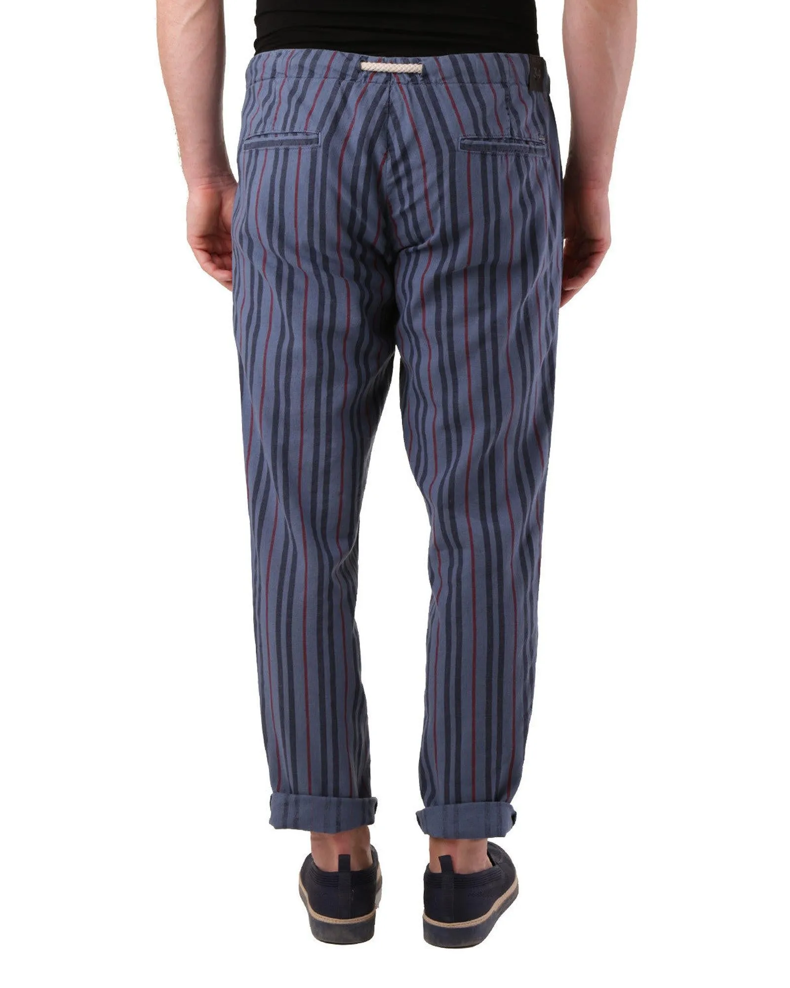 Liu Jo Men's Striped Cotton Pants